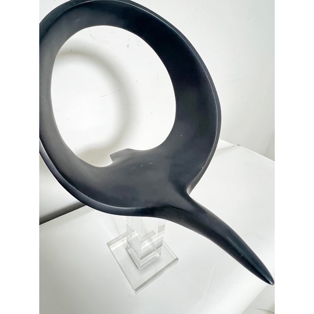 C. 1970s Abstract Sculpture of a Crane in Flight by Masatoyo Kishi "Kuki" For Sale - Image 9 of 10