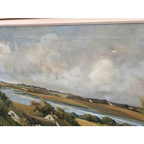 E Landberg, Landscape Composition, Oil Painting on Canvas, Framed For Sale - Image 5 of 11