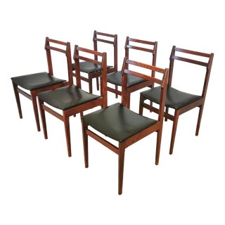 Vintage Scandinavian Wooden Dining Chairs from Stol Kamnik, 1970s, Set of 6 For Sale