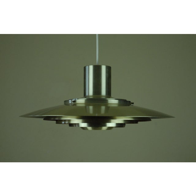 Mid-Century Modern Pendant Lamp by Preben Fabricius and Jørgen Kastholm for Nordisk Solar Compagni, Denmark, 1980s For Sale - Image 3 of 12