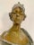 Metal Art Nouveau Bronzed Bust “Lucrece” by E. Villanis For Sale - Image 7 of 10