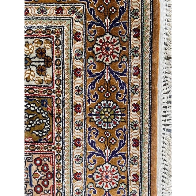 Vintage Fine Silk Hereke Style Rug For Sale - Image 13 of 18