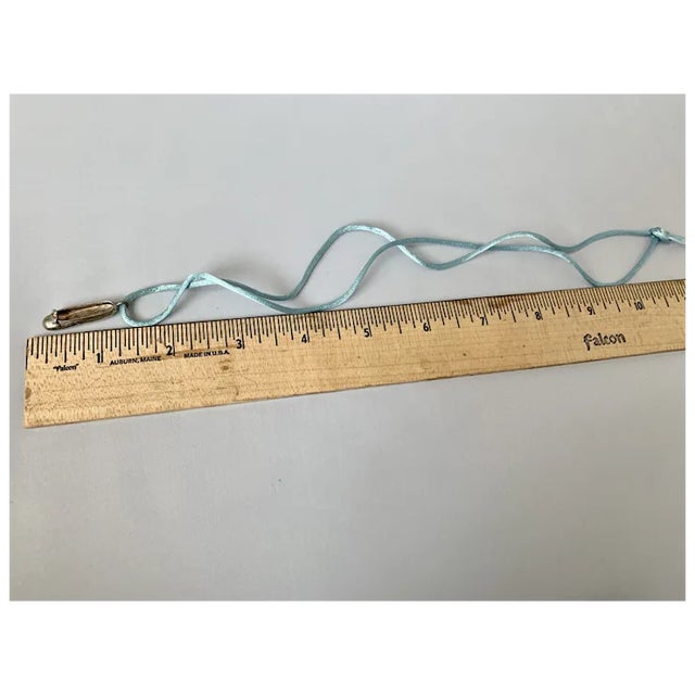 Silver 1970s Sterling Ballet Slipper Necklace For Sale - Image 8 of 9