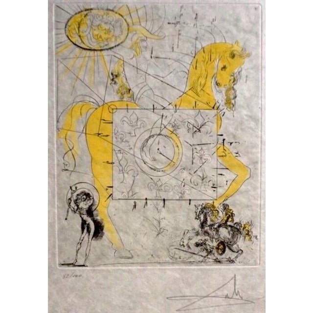 ARTIST: Salvador Dali TITLE: Chevalier Royal de L'Apocalypse MEDIUM: Etching SIGNED: Hand Signed EDITION NUMBER: 32/100...