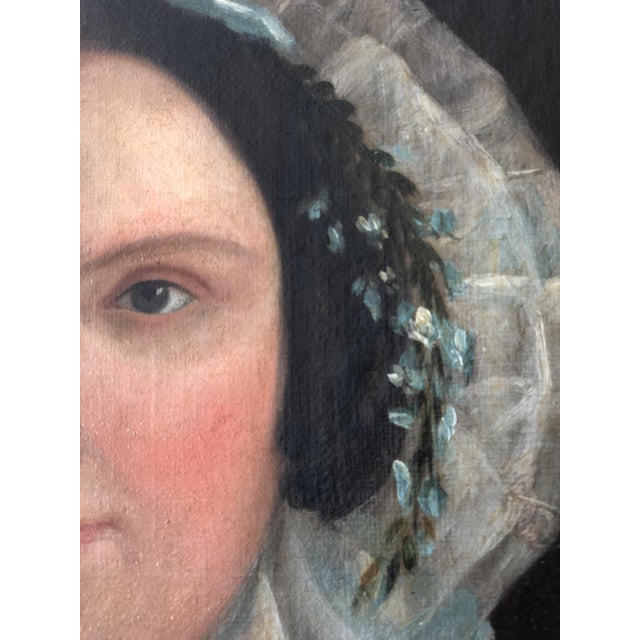 Dutch Lady, 19th Century, Oil Painting on Canvas, Framed For Sale - Image 5 of 12
