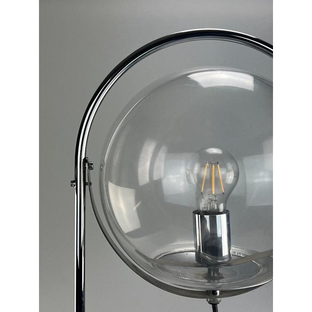 Space Age Ball Table Lamp in Glass & Metal, 1970s For Sale - Image 16 of 18