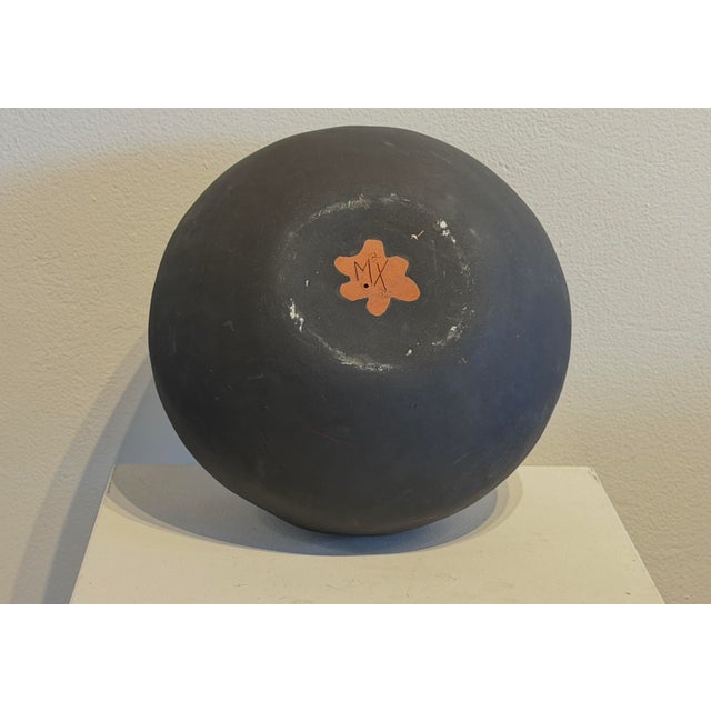 Ceramic Sculpture Black Dome For Sale - Image 4 of 4