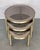 Metal Set of Three Round Brass Nesting Tables With Smoked Pink Glass Tops For Sale - Image 7 of 12