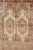 Shabby Chic Vintage Oushak Rug With Two Medallion Panels in Yellow, Brown, Orange and Soft Red For Sale - Image 3 of 6