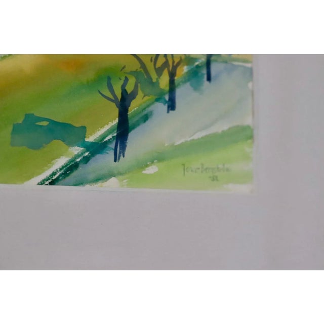 Jonne Bergström, Street, 1952, Watercolor, Framed For Sale - Image 8 of 10
