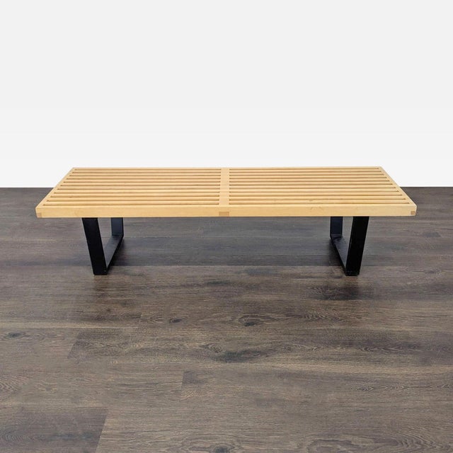 Modern Herman Miller George Nelson Platform Bench For Sale - Image 3 of 12