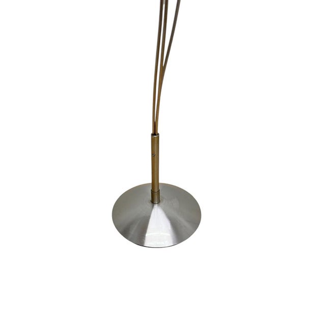 Metal and Blue Glass Halogen Table Lamp from Harco Loor, 1980s For Sale - Image 4 of 11