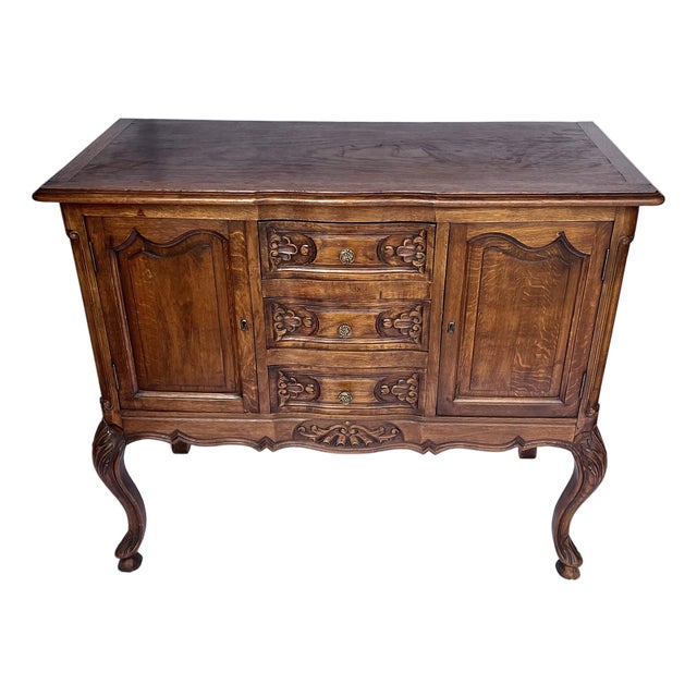 Antique Late 1800s French Oak Sideboard/Buffet For Sale