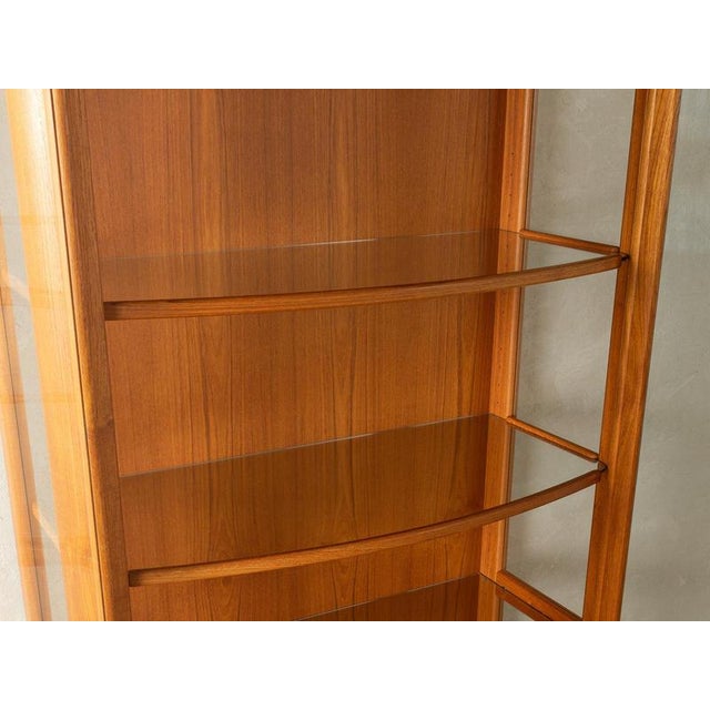 Brown Showcase Cabinet or Bookcase, 1980s For Sale - Image 8 of 13