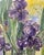 One Giclee Print of This Original Watercolor Painting “Amethyst Iris”. Approximately 15 X 11 Inches. No Ai Was Used to Create the Original Painting. For Sale - Image 6 of 9