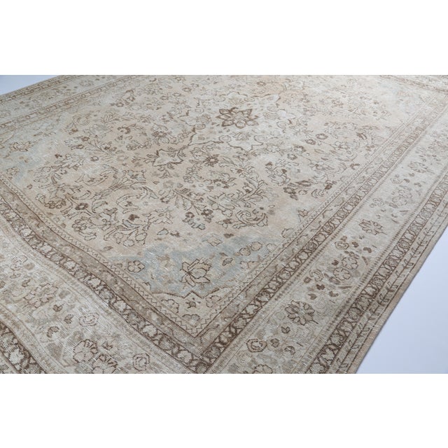 Mid 20th Century Vintage Anatolian Tribal Rug With Medallion – Muted Earth Tones, 10' X 12' For Sale - Image 5 of 10