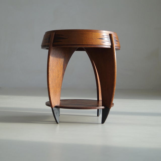 Art Deco Dutch Side Table by P.E.l. Izeren for De Genneper Molen, 1920s For Sale - Image 9 of 18