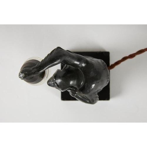 1920s Boubou Sculptural Lamp by Max Le Verrier For Sale - Image 5 of 7