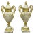 Gold Antique French Vases in Marble with Ormolu, Set of 2 For Sale - Image 8 of 8