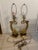 Mediterranean Gilt Brass Dolphin Lamps, a Pair For Sale - Image 3 of 12