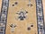 Tan Vintage Chinese Art Deco Rug, Hand-Knotted Wool, Tan & Blue, 1900s, 4' x 7' For Sale - Image 8 of 14