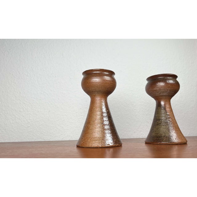 Mid-Century Modern Danish Studio Pottery Candleholder from Gunni Nordström, 1960s, Set of 2 For Sale - Image 10 of 18