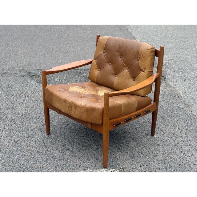 Vintage Teak Läckö Lounge Chair by Ingemar Thillmark for Ope Möbler, Sweden, 1960s For Sale - Image 5 of 9
