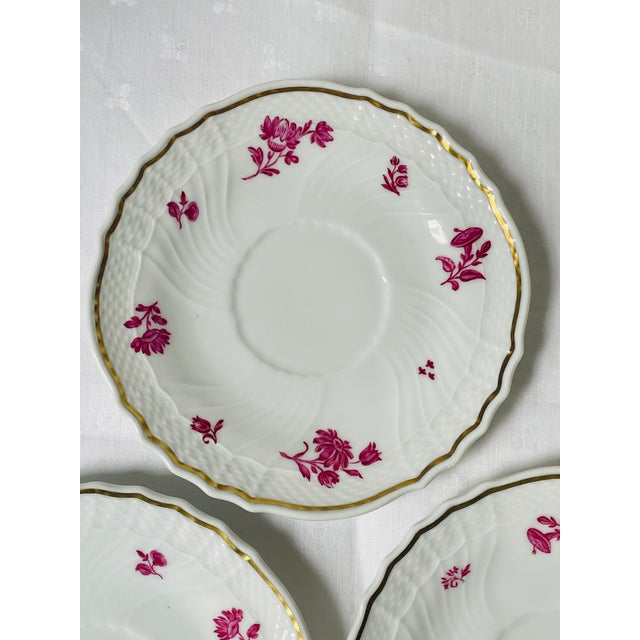 Late 20th Century Vintage Richard Ginori 'Chinese Bouquet' Tea Cup and Saucer - Set of 3 For Sale - Image 5 of 17