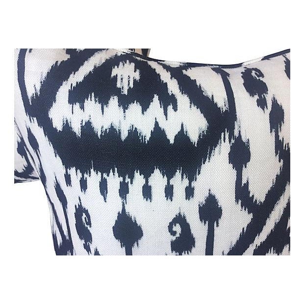 Black & White Ikat Linen Pillows Pair Chairish