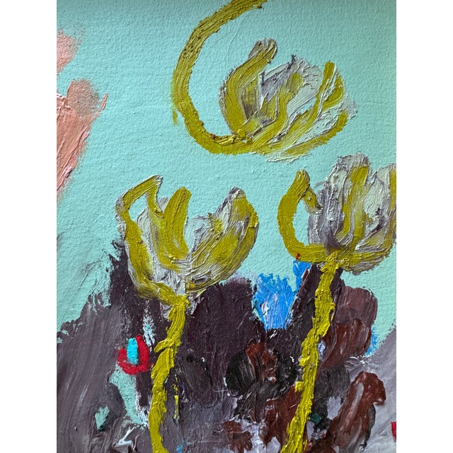 2024 Ak Hardeman Original Abstract Painting in Vintage Frame For Sale In Houston - Image 6 of 9