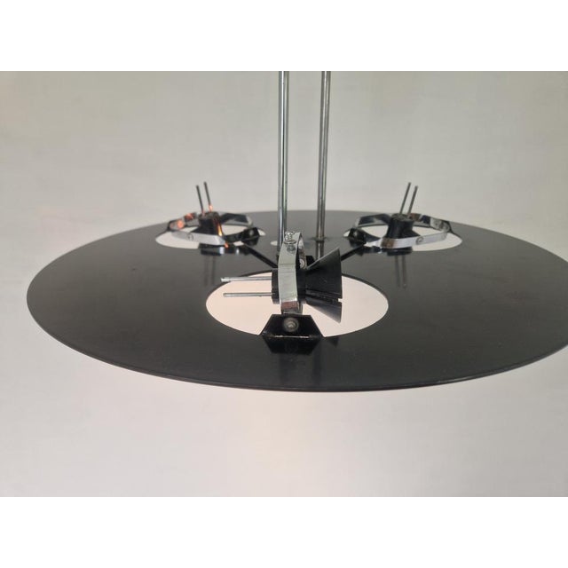 Black Vintage Triple Spot Pendant Lamp from Dijkstra, 1980s For Sale - Image 8 of 15