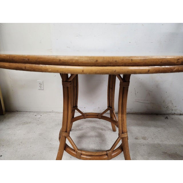 Vintage Bamboo Dining Table Old Florida Boho Chairish