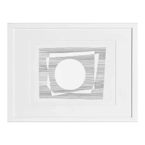 Josef Albers, White Circle - P1, F7, I2 , Geometric Abstract Screenprint
