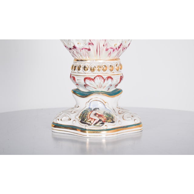 Amphora Shaped Polychrome Pottery Jar, 1950s For Sale - Image 11 of 13