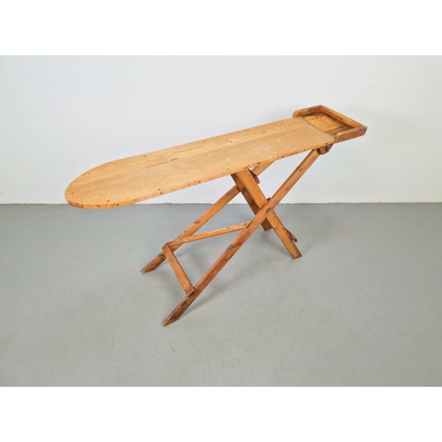 Antique Wooden Folding Ironing Board, 1920s For Sale - Image 6 of 9