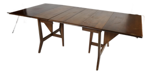 Mid Century Modern Heywood Wakefield Gate Leg Drop Leaf Dining Table