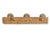 Early 20th century French faux bamboo coat and hat rack retaining its original soft grey paint with worn gilt accents....