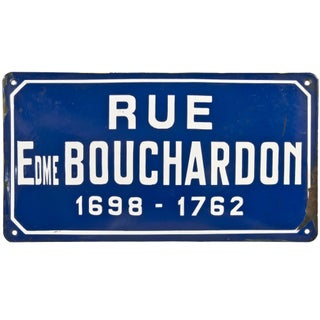 French Porcelain Enamel Street Sign For Sale