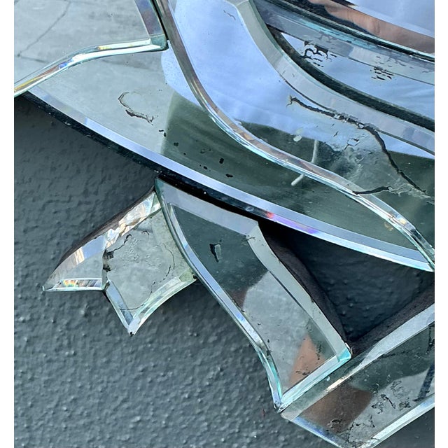 Vintage Patinated Venetian Ribbon Mirror For Sale In West Palm - Image 6 of 12