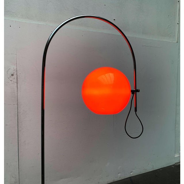 Mid-Century Space Age German Arc Floor Lamp from Wila, 1960s For Sale - Image 6 of 18
