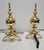 Late 20th Century Pair of Late 20th Century Anglo-Dutch Style Brass Andirons For Sale - Image 5 of 7