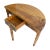 Wood 19th Century Biedermeier Walnut Demi Lune Fold-Out Table For Sale - Image 7 of 8