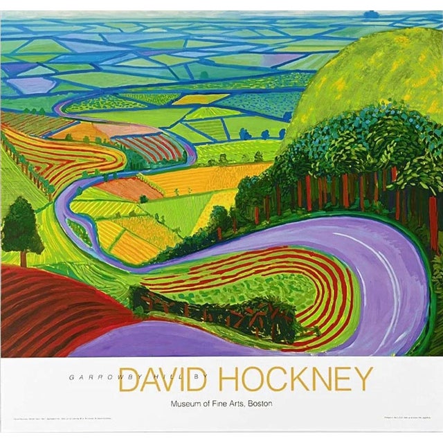 David Hockney Garrowby Hill Poster Dimensions: 25 x 24 in / 63,5 x 61 cm Sold Unframed