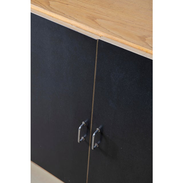 Modernist Ash and Black Laminate Sideboard by Roberto Pamio & Renato Toso for Stilwood, Italy, 1970s For Sale - Image 9 of 11
