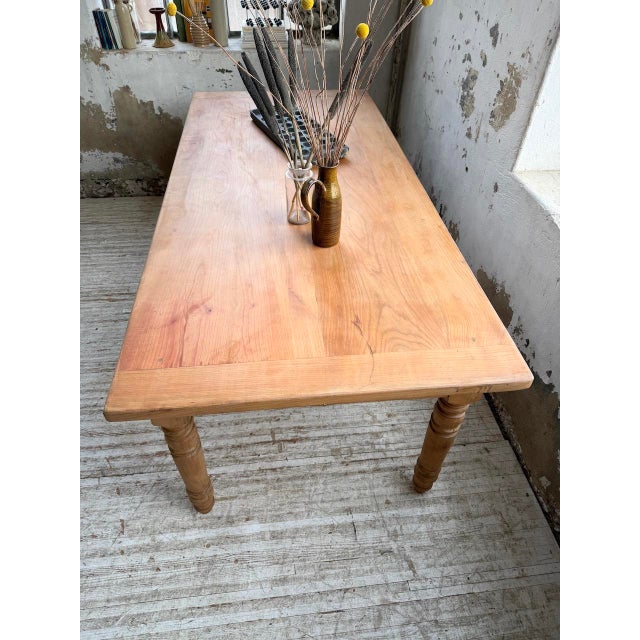 Cherrywood Farmhouse Table, 1950s For Sale - Image 18 of 18