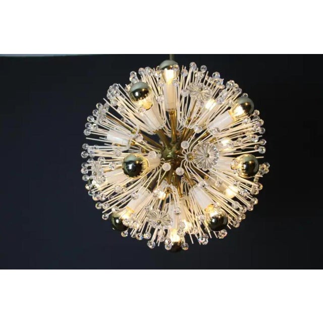1950s Sputnik Snowball Dandelion Chandelier Emil Stejnar for Nikoll, 1950s For Sale - Image 5 of 14