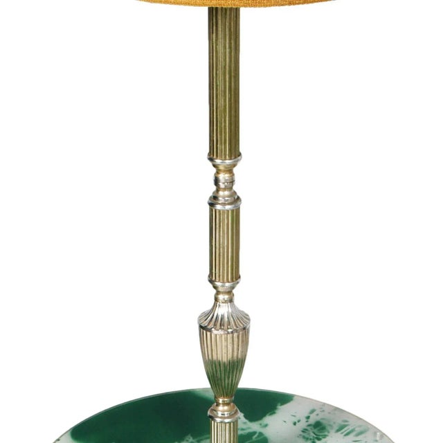 Art Deco Tripod Floor Lamp with Coffee Table For Sale - Image 4 of 8