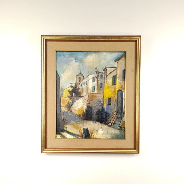 Textile Street Scene, Italy Circa 1960 For Sale - Image 7 of 7