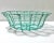 Vintage Turquoise Scalloped Wire Fruit Basket For Sale In Louisville - Image 6 of 8