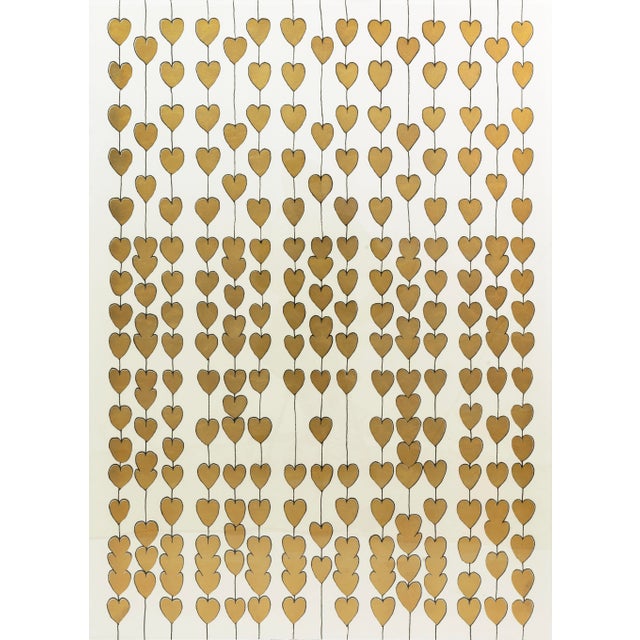 Contemporary Cartier Heart Strings Gold Leaf Contemporary Pop Art Print Natural Curiosities For Sale - Image 3 of 6